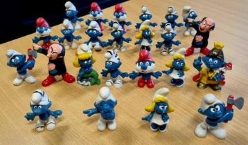 Vintage Schleich Smurfen (1965–1981) – 24 stuks beschikbaar voor biedingen