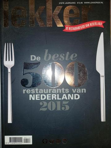 Lekker500 Restaurantgids Nederland 2015 beschikbaar voor biedingen