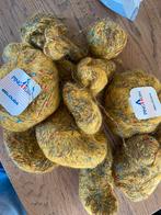 Mooie okergele gemeleerde wol, Hobby en Vrije tijd, Breien en Haken, Ophalen of Verzenden, Breien of Haken, Wol of Garen