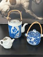 Blauw wit servies chinees set van 3, Overige typen, Ophalen of Verzenden, Zo goed als nieuw, Overige stijlen