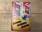Reclamebord Douwe Egberts - Lekkere koffie 20x30, Verzamelen, Ophalen of Verzenden, Zo goed als nieuw, Reclamebord