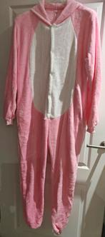 Roze Varken Onesie - Maat L (1x gedragen), Onbekend, Ophalen, Zo goed als nieuw, Maat 42/44 (L)