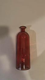 Roze doorzichtige vaas, Huis en Inrichting, Woonaccessoires | Vazen, Overige kleuren, Ophalen of Verzenden, Minder dan 50 cm, Glas