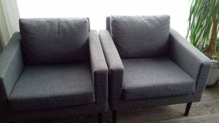 2 Friheten fauteuils van Ikea, Huis en Inrichting, Fauteuils, Zo goed als nieuw, Stof, 50 tot 75 cm, 75 tot 100 cm, Ophalen