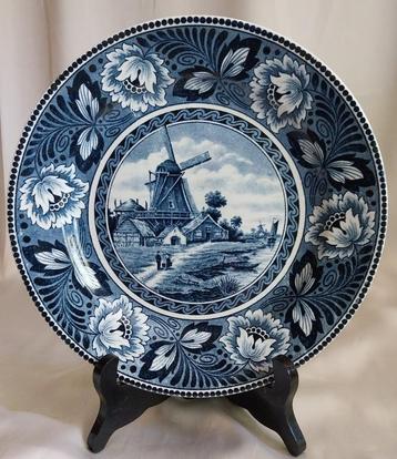 Delfts Blauw Wandbord - Societe Ceramique Maestricht - 1930