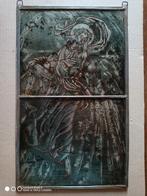 glas-in-lood paneel met een religieuze voorstelling,, Ophalen of Verzenden