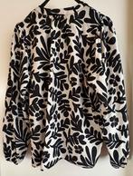 Blouse zwart creme maat 40/42, Ophalen of Verzenden, Zo goed als nieuw, Maat 42/44 (L), Zwart
