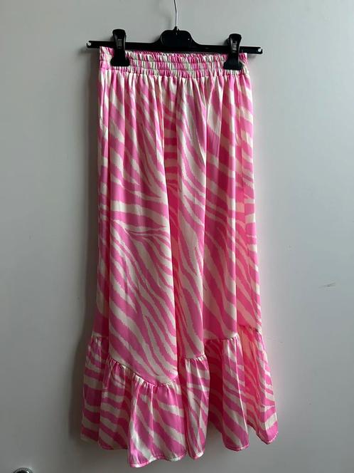 LUMINA midi rok roze/offwhite mt TU, Kleding | Dames, Rokken, Nieuw, Roze, Onder de knie, Verzenden