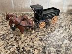 Vintage paard met wagen collecte item, Ophalen of Verzenden