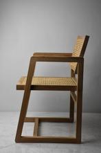 Eetkamerstoel in stijl Pierre Jeanneret Boxchair, Huis en Inrichting, Stoelen, Vijf, Zes of meer stoelen, Riet of Rotan, Zo goed als nieuw