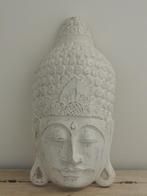 Boeddha masker white-wash 60 x 30 x 15 cm (XL) € 59,95, Huis en Inrichting, Woonaccessoires | Boeddhabeelden, Nieuw, Ophalen