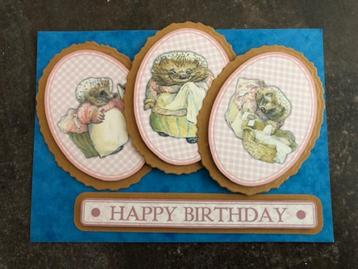 Beatrix Potter Scrapbook 3D platen Kaarten Mrs Tiggy Winkle beschikbaar voor biedingen