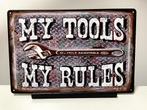 MY TOOLS …. tekstbord (Old Look), Huis en Inrichting, Nieuw, Ophalen of Verzenden, Pand50, Info@pand50.nl