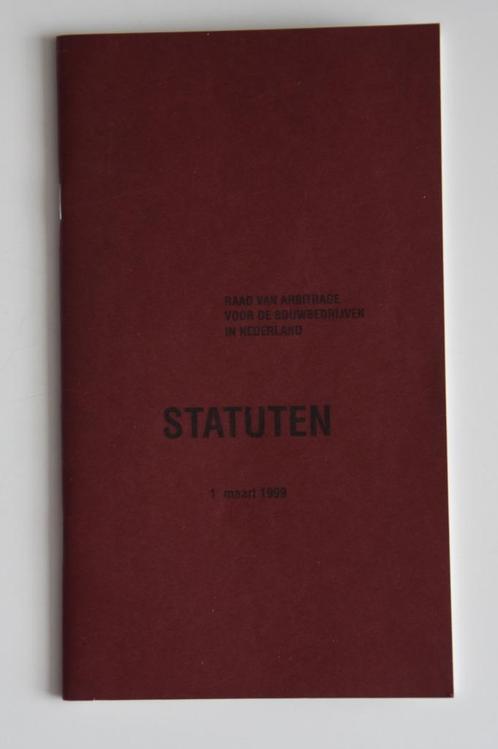Statuten Raad van Arbitrage Bouwbedrijven Nederland bouw, Boeken, Techniek, Nieuw, Ophalen of Verzenden