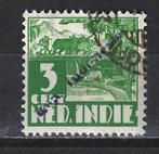 Sumatra opdruk REP INDONESIA 213v op 18b JAPANSE BEZETTING, Ophalen of Verzenden, Gestempeld, Nederlands-Indië