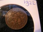 Cent 1922 (nr 7), Postzegels en Munten, Munten | Nederland, Ophalen of Verzenden, Koningin Wilhelmina, 1 cent, Losse munt