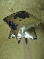 Sierkussens zwart met gouden pailletten, Verzenden, Zo goed als nieuw, Zwart, Vierkant