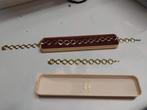Ketting met bijbehorende armband, Ophalen of Verzenden, Zo goed als nieuw, Goud