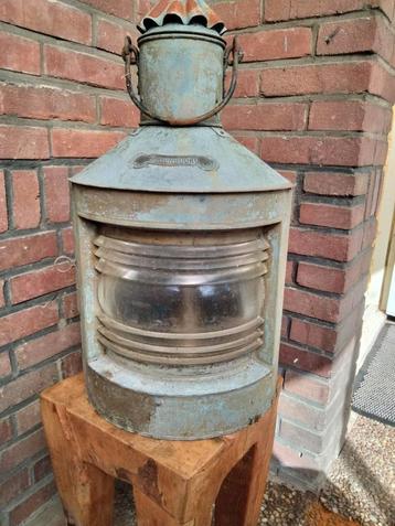Antieke Stuurboord Scheepslamp - 50cm beschikbaar voor biedingen