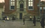 960130	Schiedam	Stadhuis	 	1913	 .Postzegel gedeeltelijk ver, Verzamelen, Ansichtkaarten | Nederland, Gelopen, Zuid-Holland, Ophalen of Verzenden