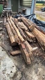 Eiken houten balken, Doe-het-zelf en Verbouw, Hout en Planken, Ophalen of Verzenden, Eiken, 50 mm of meer, Balk