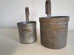 Antieke melk scheppen. 0,5 en 1 liter, Ophalen of Verzenden
