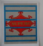 Sigaren Etiket    SUPERO, Verzenden, Gebruikt, Sigarenbandjes