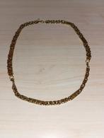 Doublé Goudkleurige Ketting inclusief Doodshoofd Hanger, Ophalen of Verzenden, Zo goed als nieuw, Goud, Overige materialen