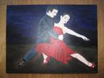 Handgeschilderd: De Tango, Ophalen, Minder dan 50 cm, Oorspronkelijke maker, Nieuw