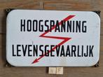 Hoogspanning, Verzamelen, Merken en Reclamevoorwerpen, Ophalen of Verzenden, Gebruikt, Reclamebord