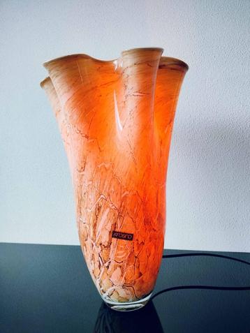 Polen Design Tafellamp Jozefina Krosno Gemarmerd Beige 1990 beschikbaar voor biedingen