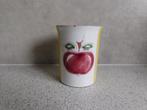 Beker Appel Fruitdecor Art Deco Rode klei, Ophalen of Verzenden