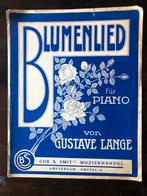 Bladmuziek Blumenlied van Gustav Lange voor piano, Klassiek, Ophalen of Verzenden, Zo goed als nieuw, Artiest of Componist