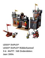 Lego Duplo Ridderkasteel 4777, Ophalen of Verzenden, Gebruikt, Complete set, Duplo