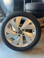 Golf 8 zilveren velgen 4 stuks, Banden en Velgen, 17 inch, 205 mm, Winterbanden