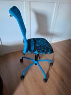 Blauwe bureaustoel, Huis en Inrichting, Ophalen, Zo goed als nieuw, Blauw