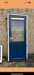 Deur met kozijnen, Doe-het-zelf en Verbouw, Kunststof, Deurkozijn, Ophalen of Verzenden, Zo goed als nieuw