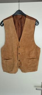 Bruin Suède Gilet Vintage, Ophalen of Verzenden, Gedragen, Maat 52/54 (L), Bruin