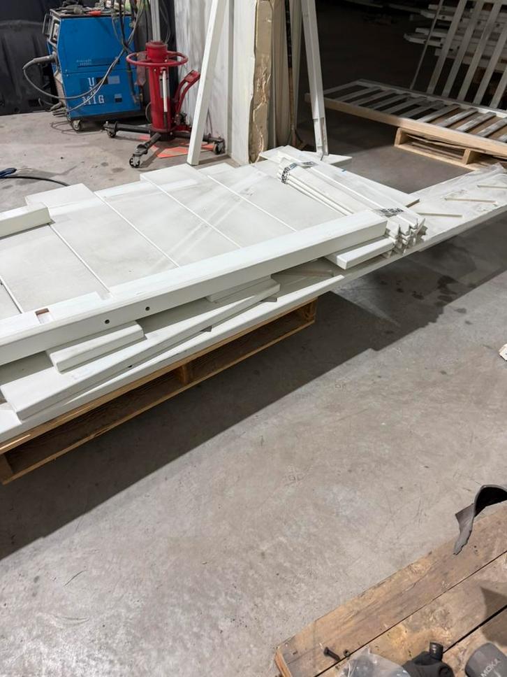 Kwart trap 3380 hoog open volledig hardhouten, Doe-het-zelf en Verbouw, Ladders en Trappen, Zo goed als nieuw, 2 tot 4 meter, Ophalen of Verzenden