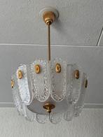 Hollywood Regency stijl hanglamp, Ophalen, Gebruikt, Glas