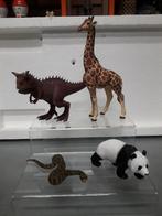 SCHLEICH DIEREN : SLANG , DINO , PANDA en PAPO GIRAF I.G.ST, Ophalen of Verzenden, Zo goed als nieuw, Beeldje of Figuurtje