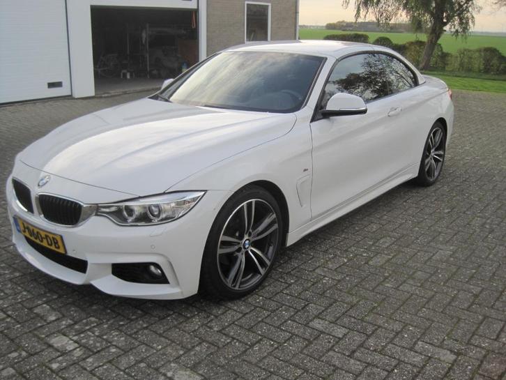 BMW 4-Serie 420i Cabrio 184pk Aut 2016 Wit M Sport, Auto's, BMW, Particulier, 4-Serie, ABS, Adaptieve lichten, Airbags, Airconditioning