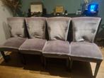 4 Velvet eetkamerstoelen - Kuka, Huis en Inrichting, Stoelen, Ophalen, Gebruikt, Overige kleuren, Vier
