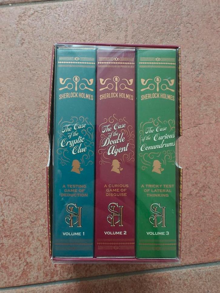 Sherlock Holmes Challenge Trilogy - Quiz Games Set, Hobby en Vrije tijd, Denksport en Puzzels, Zo goed als nieuw, Overige typen