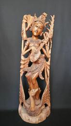 Saraswati Houtsculptuur Balinees, Antiek en Kunst, Kunst | Beelden en Houtsnijwerken, Ophalen