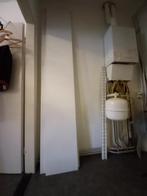 Witte wandplanken met plankdragers, Ophalen