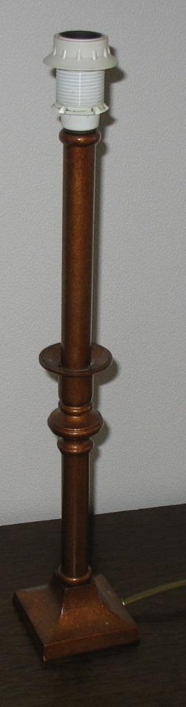 Poot schemerlamp - tafellamp zonder kap, Huis en Inrichting, Lampen | Tafellampen, Gebruikt, Minder dan 50 cm, Metaal, Ophalen of Verzenden