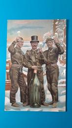Schoorsteenvegers proosten op Nieuwjaar 1909, Verzamelen, Ophalen of Verzenden, Voor 1920, Gelopen