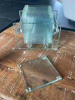 Handgemaakte glazen onderzetters (10), Glas of Kopje, Zo goed als nieuw, Ophalen
