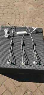 3 boekenkast spotjes, Halogeen, Gebruikt, Metaal of Aluminium, Ophalen of Verzenden